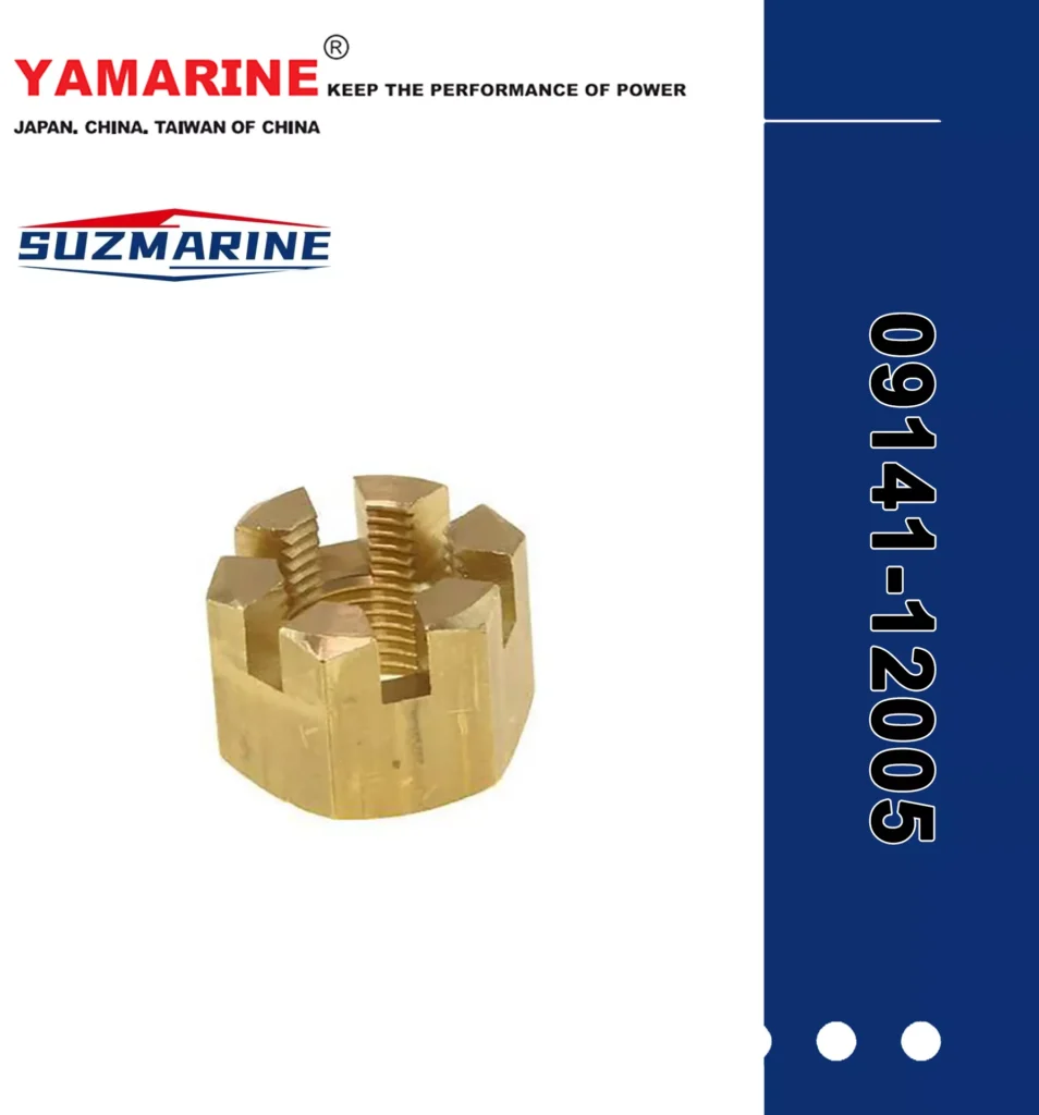 SUZMARINE DT9.9/DT15 outboard motor Propeller Nut 09141-12005 fit for SUZUKI 9.9HP 15HP marine engine