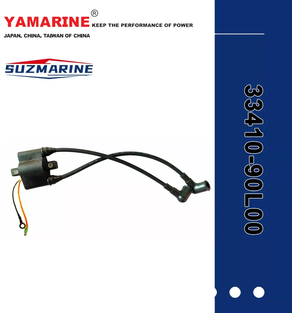 SUZMARINE DT9.9/DT15 outboard motor Ignition coil 33410-90L00 fit for SUZUKI 9.9HP 15HP marine engine