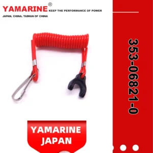 YAMARINE outboard motor Kill Stop Switch Safety Lanyard Cord 353-06821-0 fit for MERCURY TOHATSU 9.9HP/15HP/18HP