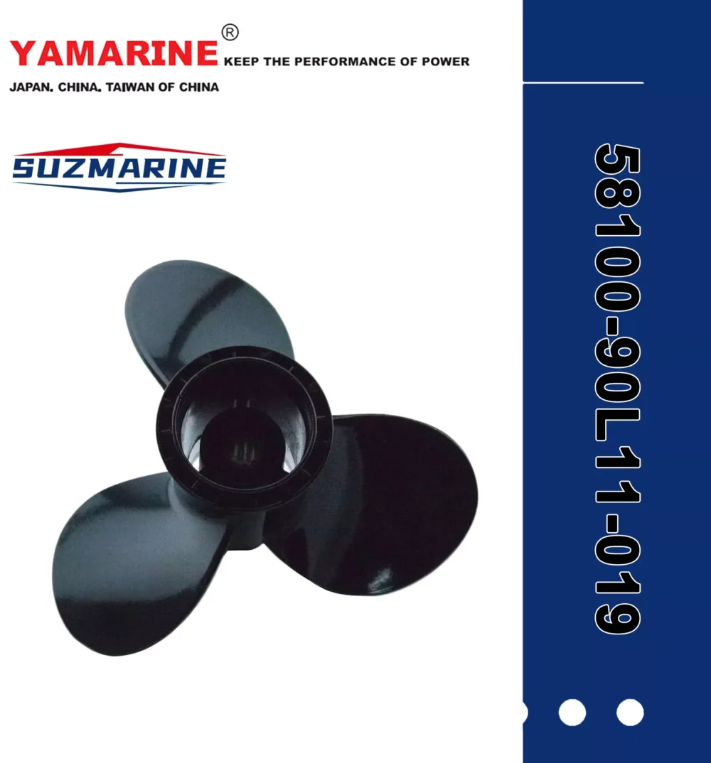 SUZMARINE DT9.9/DT15 outboard motor Propeller 58100-90L11-019 fit for SUZUKI 9.9HP 15HP marine engine