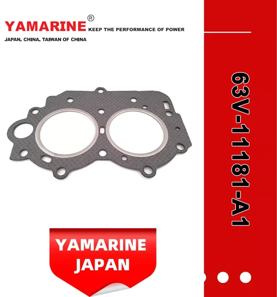 Yamarine Outboard Gasket 63V-11181-A1, Cylinder Head Gasket 63V-11181-A0-00 Fit for 9.9HP/15HP YAMAHA Outboard Engine /Motor