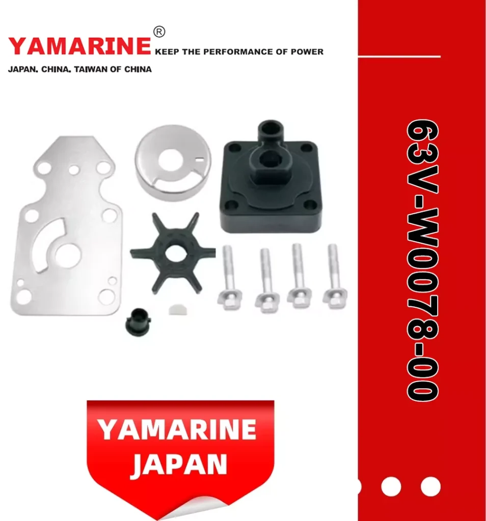 Yamarine Outboard Water Pump Repair Kit 63V-W0078-00 Fit for YAMAHA 9.9/15HP 15fmh Outboard Engine/Motor