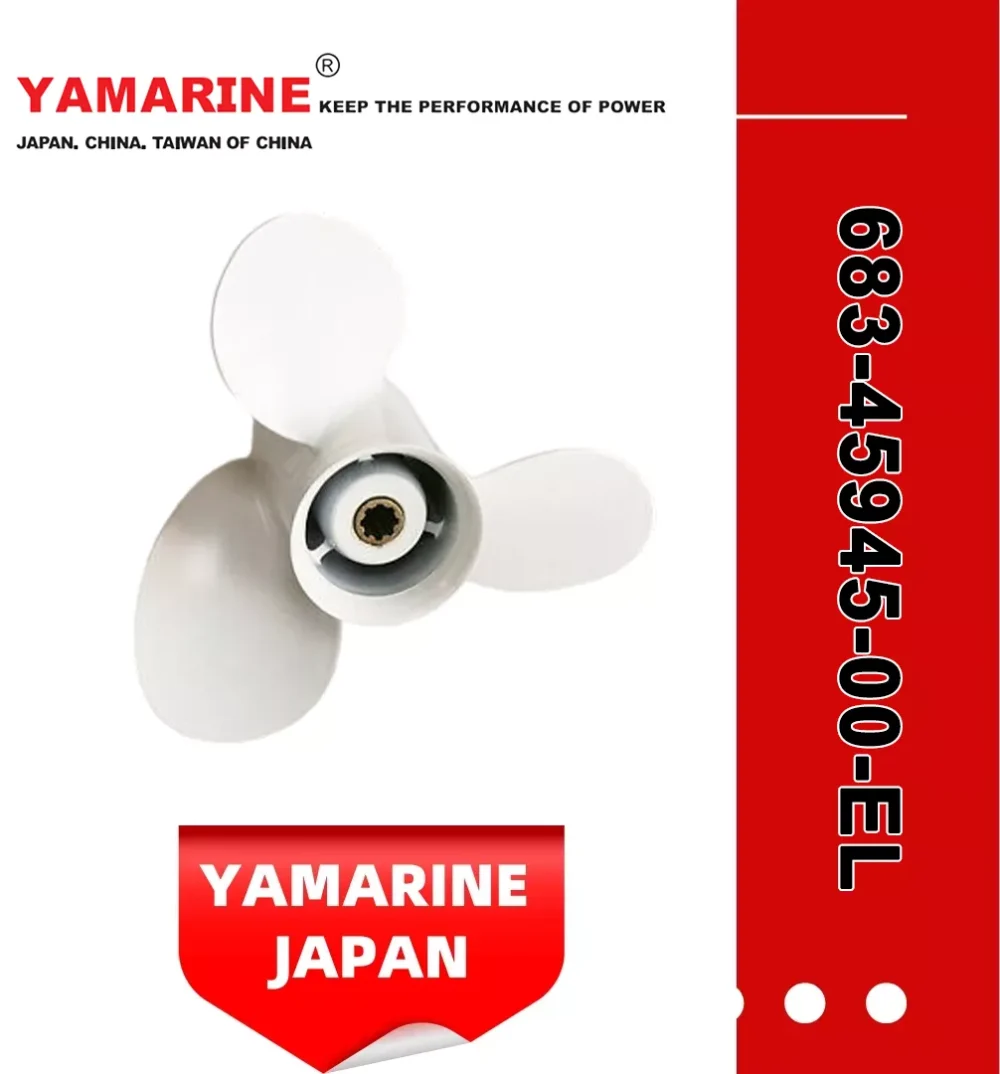 15HP Yamarine Outboard Propeller 9-1/4X9" 683-45945-00-EL, 9-1/4X8" 683-45947-00-EL Fit for YAMAHA Outboard Engine /Motor 9.9/15HP E15dmh 6b4