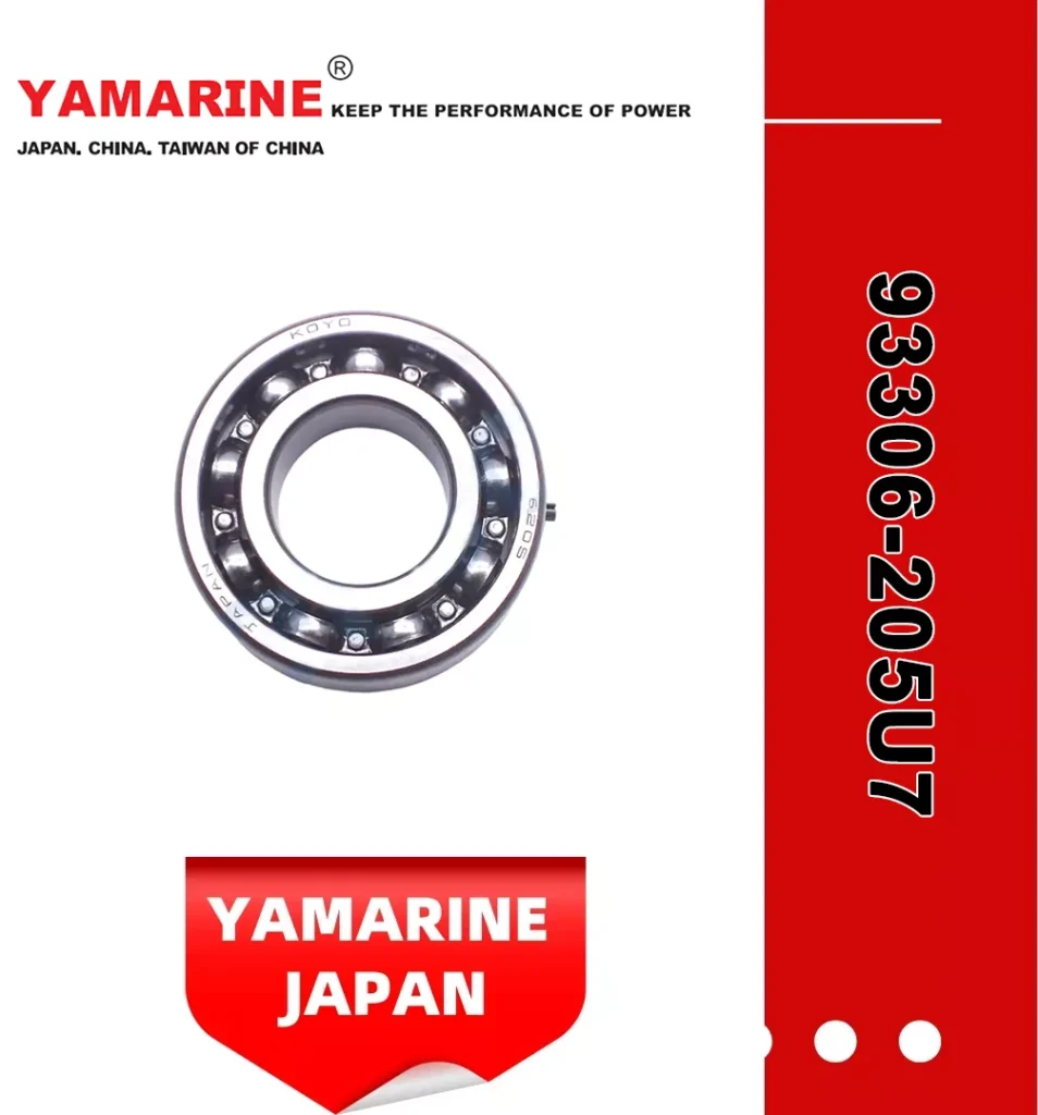 Yamarine Outboard Bearing 93306-205u7, 93306-205A1, Koyo 6205c3 Crankshaft Bearing Fit for YAMAHA 9.9/15HP Outboard Engine/Motor