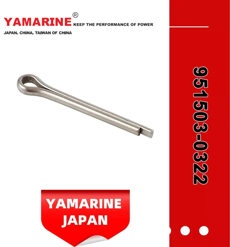 YAMARINE outboard motor Split Pin 951503-0322 fit for MERCURY TOHATSU 9.9HP/15HP/18HP