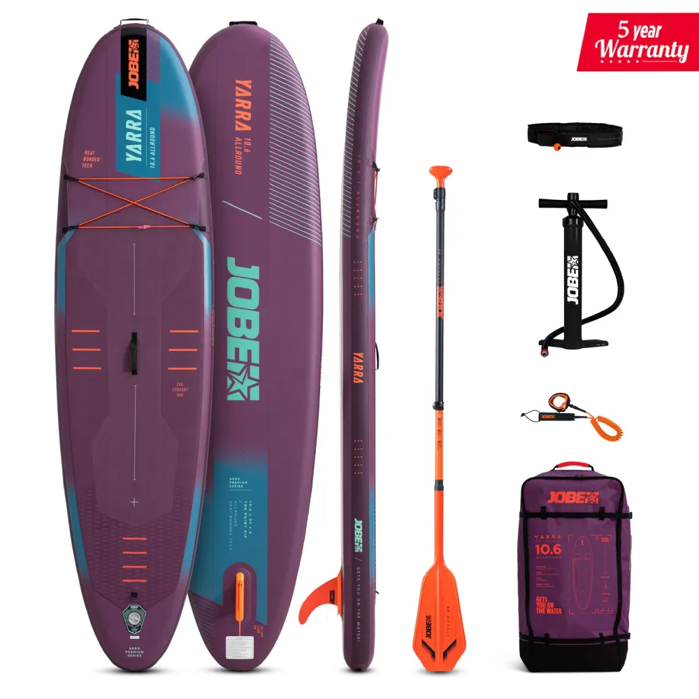 Jobe Aero Yarra SUP Board 10.6 Package Purple